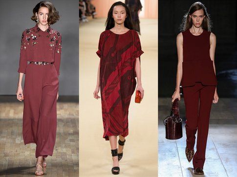 Total Look Marsala per il 2015 proposti da: Jenny Packhman, Hèrmes e Victoria Beckham fonte: Indigitalimages.com