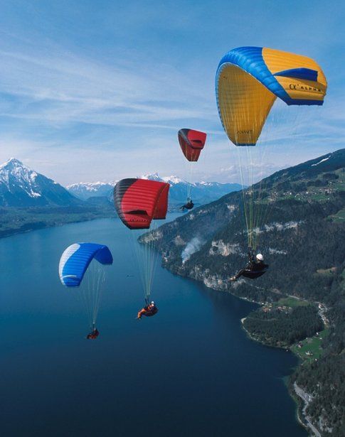 Lancio con il parapendio – Fonte: Pinterest