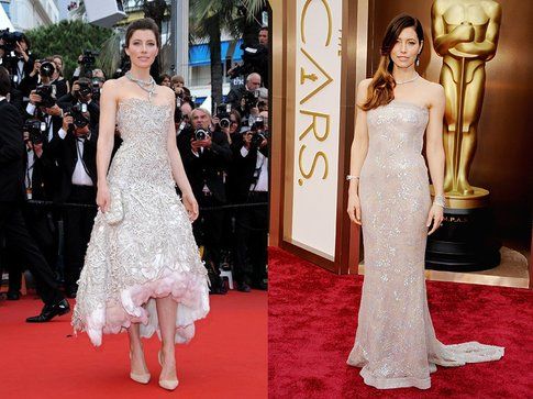 Il look di Jessica Biel. Foto: Zimbio