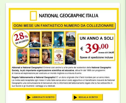 Abbonamento National Geographic