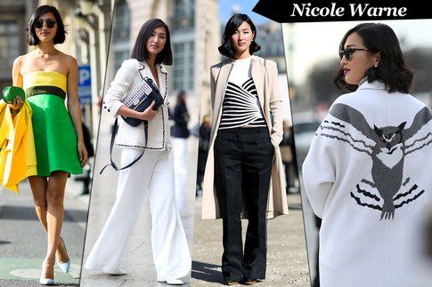 Alcuni look da Fashion Week della blogger australiana Nicole Warne di garypeppergirl.com - fonte: grazia.it