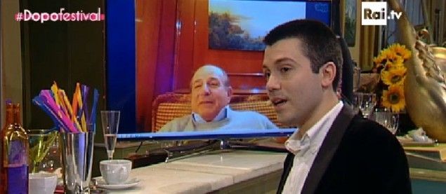 Giancarlo Magalli in mutande per il dopofestival