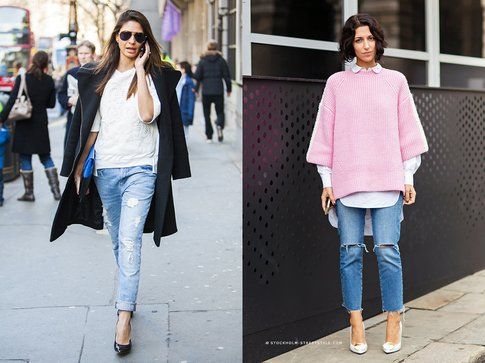 Boyfriend jeans + pumps. Foto: CutyPaste-StockholmStreetStyle