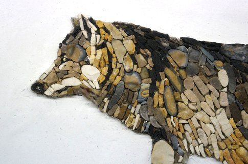 Aneme Mosaico. Canis Lupus - 37,5 x 28,5 cm - 2014