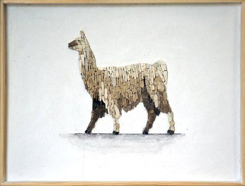 Aneme Mosaico. Lama glama - 37,5 x 28,5 cm - 2014