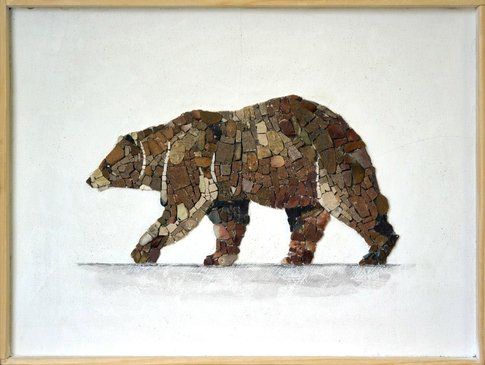 Aneme Mosaico. Ursus arctos -37,5 x 28,5 cm - 2014