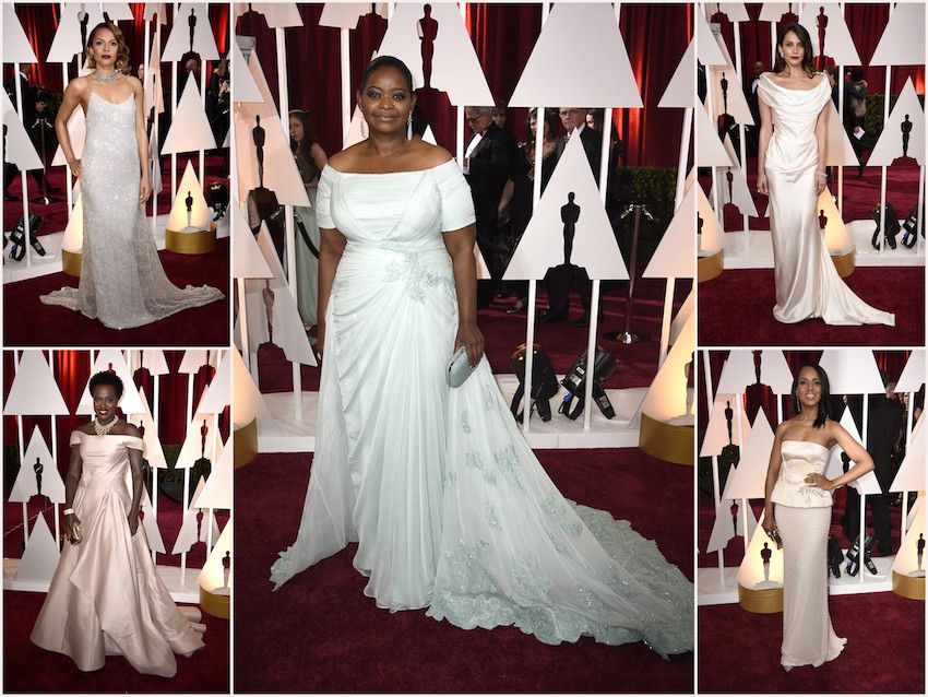 Oscar 2015: tutte in abito da sposa!