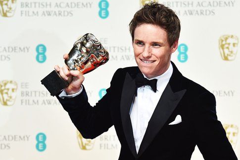 Eddie Redmayne ai Bafta - foto Lexpress.fr