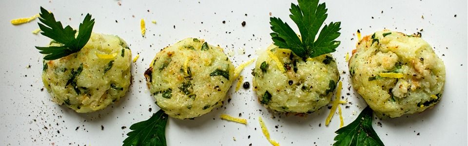 Crocchette light di merluzzo e patate cotte al forno