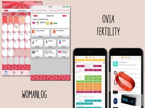 WomanLog e Ovia Fertility