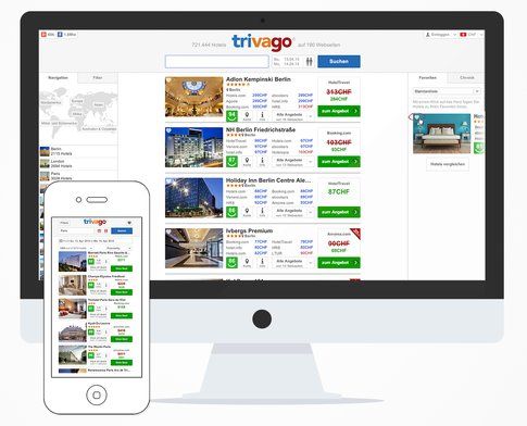 Motore di ricerca Hotel - Trivago