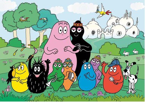 La famiglia di Barbapapà al completo