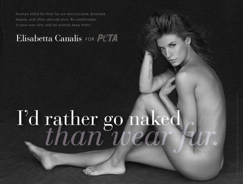 Elisabetta Canalis per la Peta