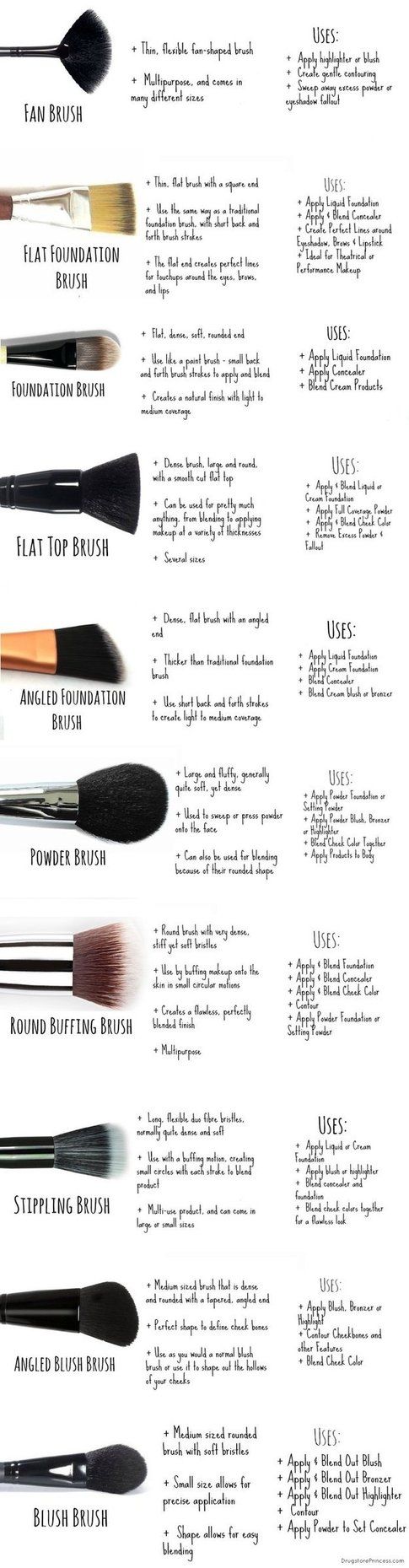 I pennelli per il make-up viso - The Drugstore Princess / Via drugstoreprincess.com