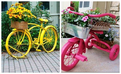 Bicicletta porta fiori - Pinterest