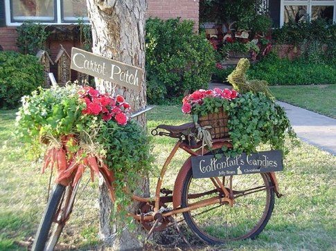 Bicicletta porta fiori - Pinterest