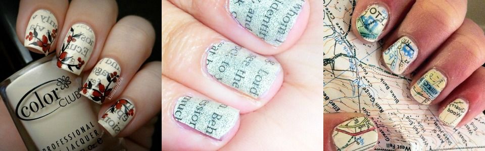 Come fare la nail art con le scritte di giornale