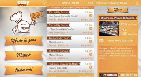 l'app Easy Dinner
