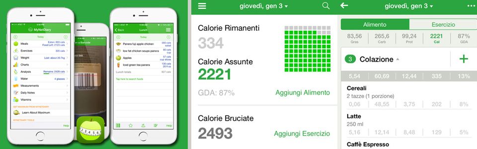 App ‘Conta calorie’ a portata di smartphone