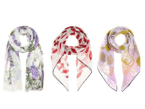 I foulard di Dolce&Gabbana, Saint Laurent e Bottega Veneta