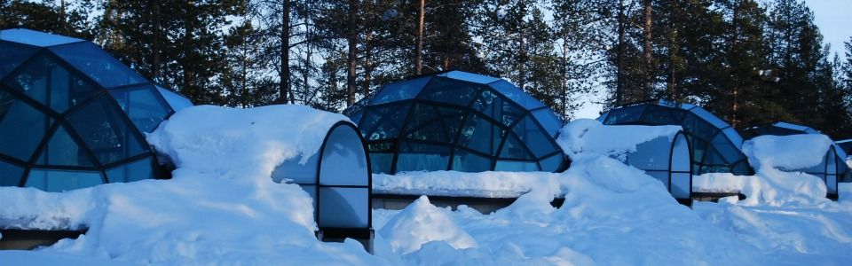 Glass igloo a Kakslauttanen, un artic resort da sogno