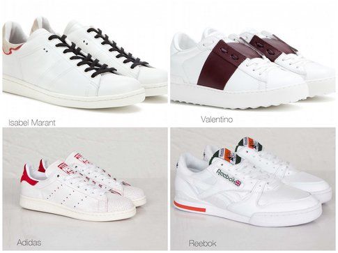 Le proposte di Isabel Marant, Valentino, Adidas (in rosso) e Rebook