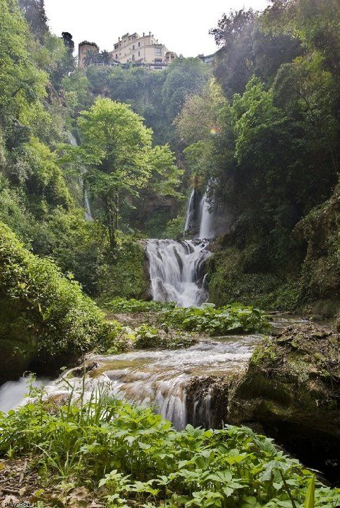 Il parco di Villa Gregoriana, a Tivoli