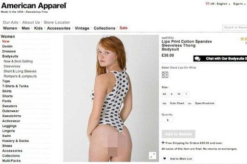 American Apparel - Fonte: DailyMail