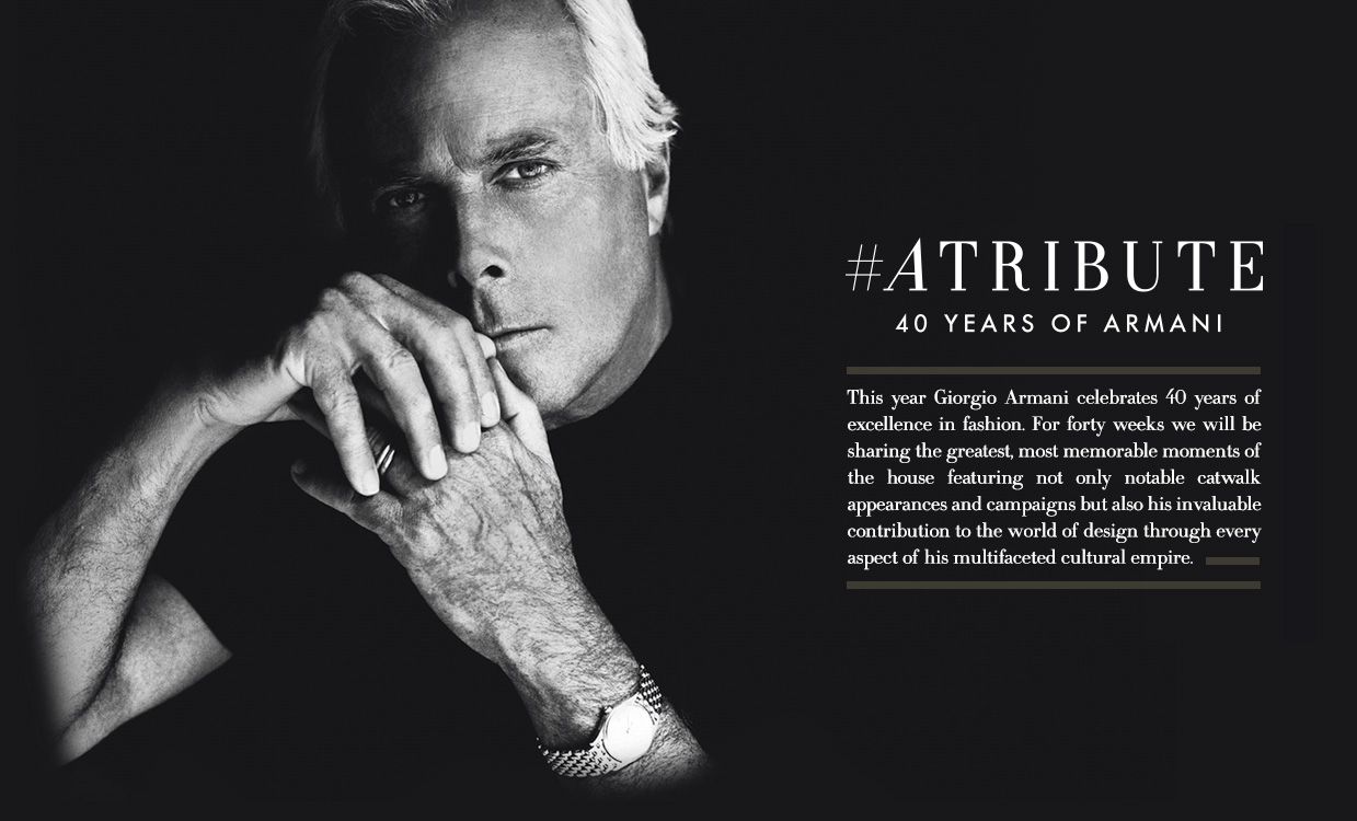 #Atribute : Giorgio Armani 40 anni di storia della moda