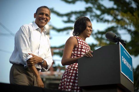 Michelle Obama e Barack, la campagna elettorale - Fonte: Facebook