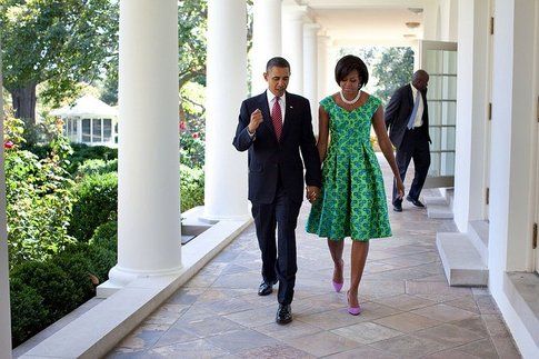 Michelle Obama e Barack alla Casa Bianca - Fonte: Facebook