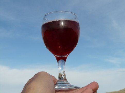 Un bicchiere di vino