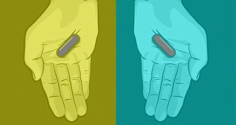 Pillola blu o pillola rossa - Fonte: DailyMail