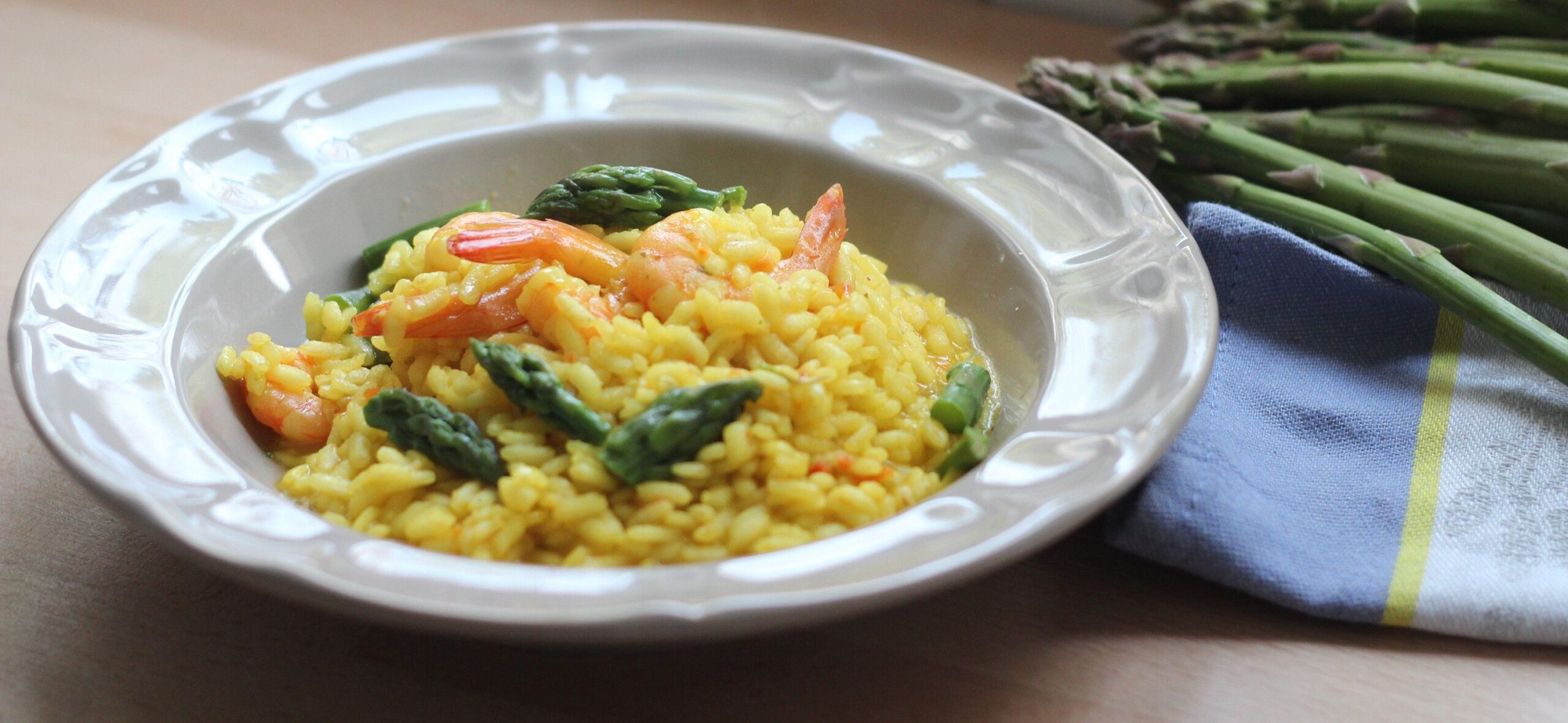 Risotto agli asparagi e mazzancolle