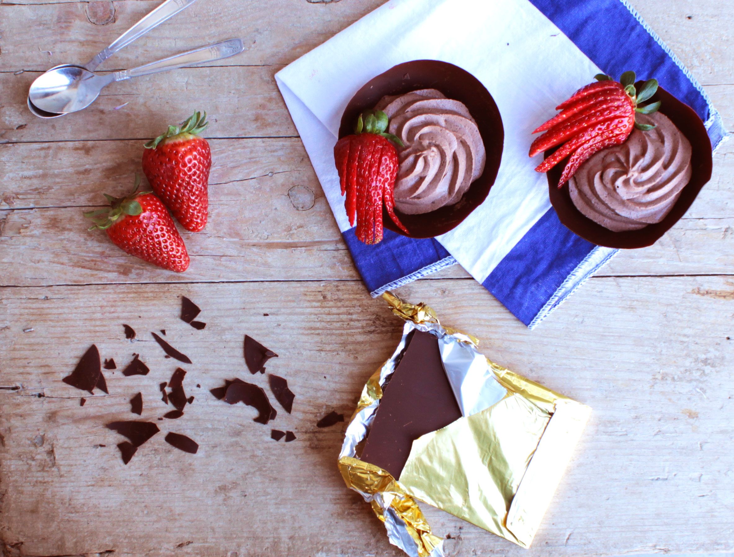 Gusci di cioccolato fatti in casa