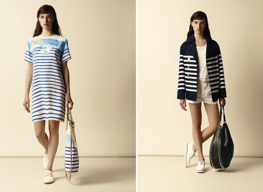 Le proposte a righe di Hogan per quest'estate 2015 sono tutte in chiave "Sailor Style"