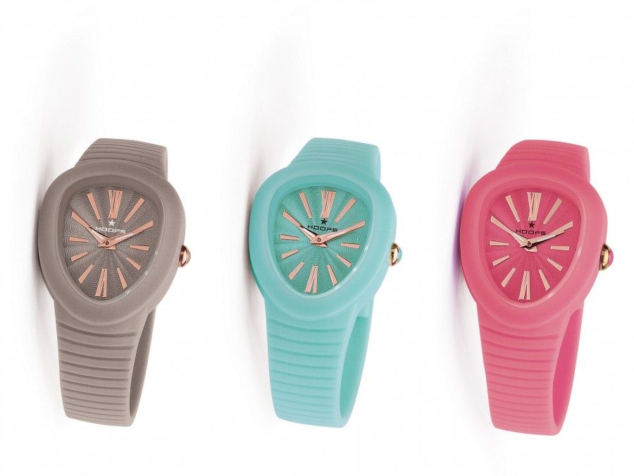 i nuovi Shape di Hoops, orologi gommosi e colorati disponibili in 7 golose varianti