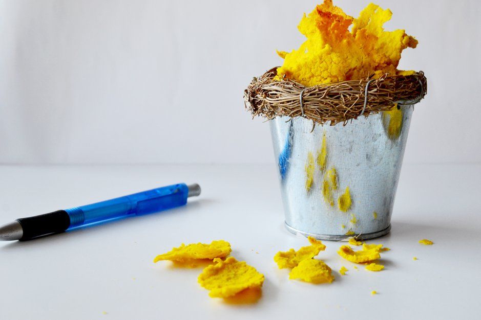 Snack da ufficio light: chips di fagioli e curcuma