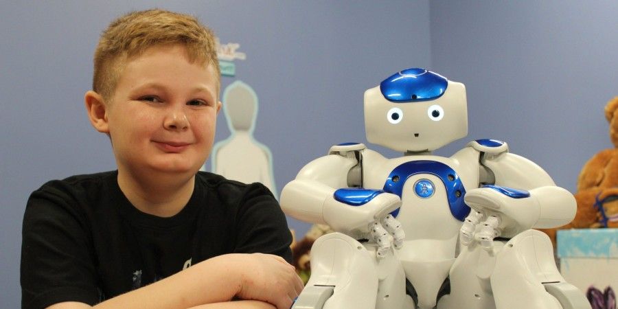 Robots Comfort Children