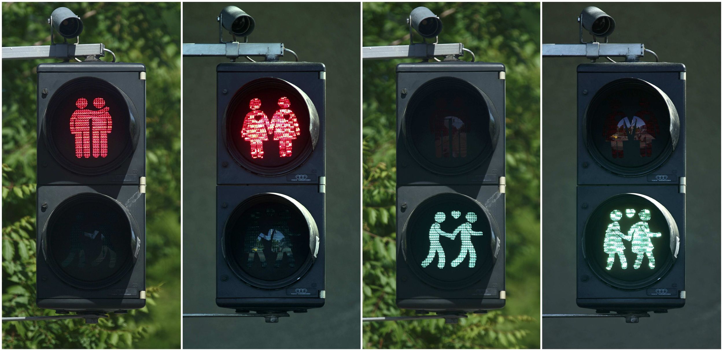 Vienna inaugura i semafori gay-friendly