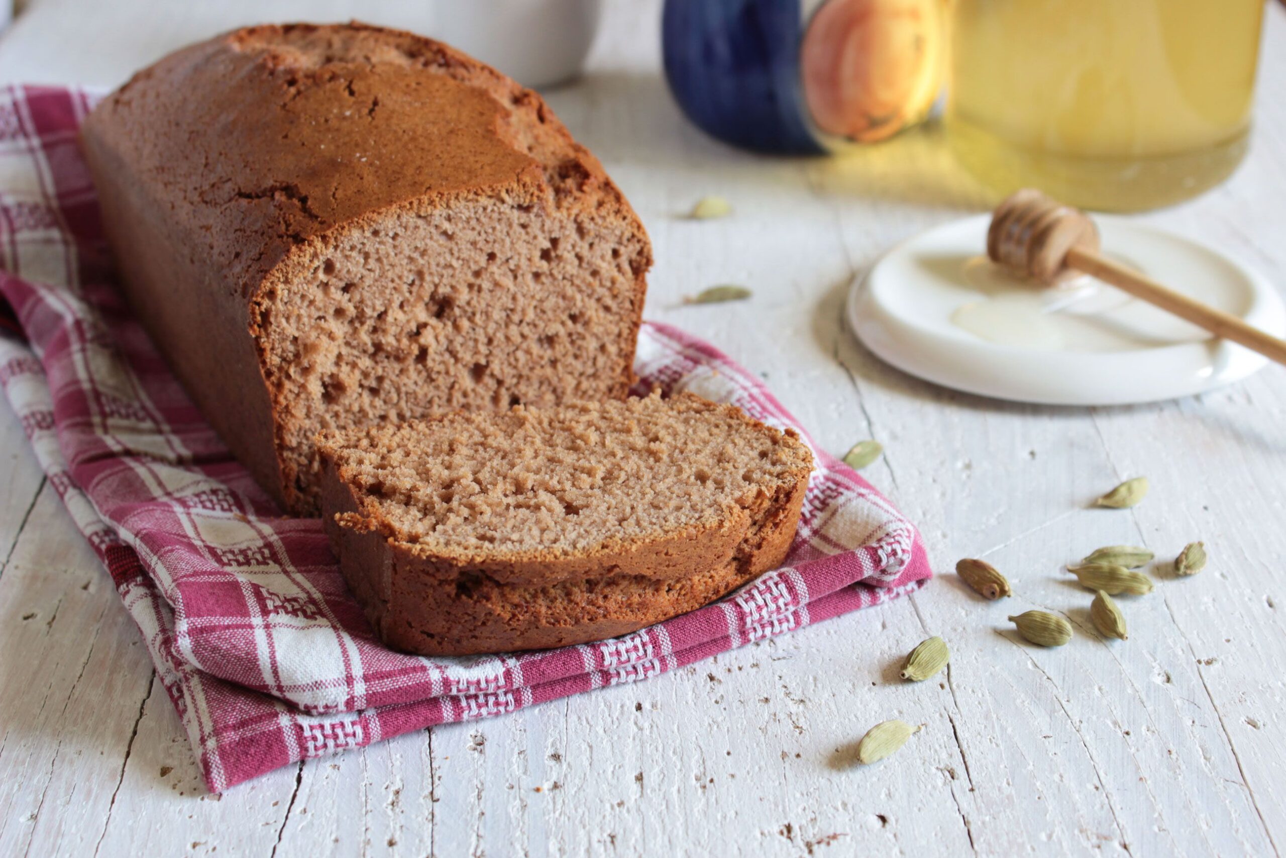 Plumcake miele e cardamomo Gluten free