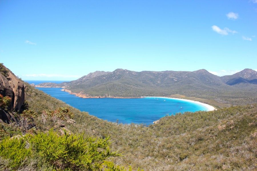 La straordinaria vista da Wineglass Bay