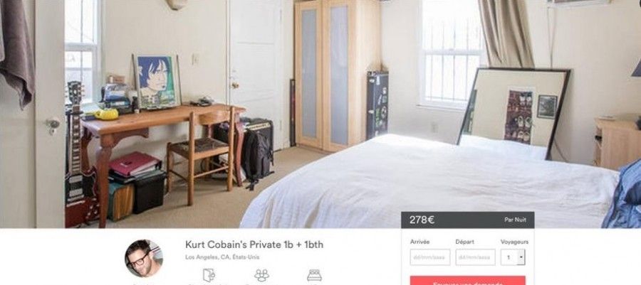 La camera di Kurt Cobain in affitto su AirBnb