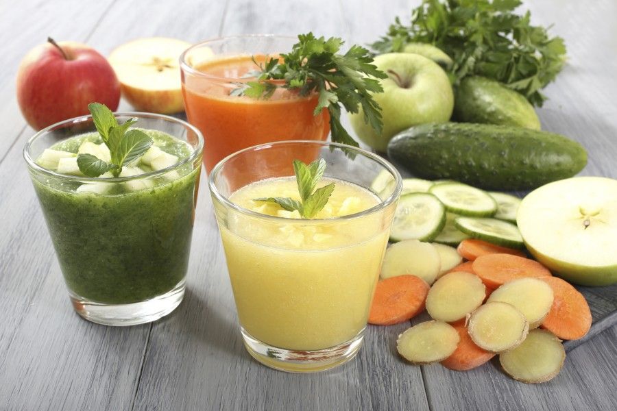 smoothie with fruit and vegetables