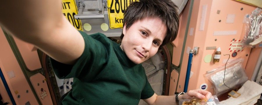 Samantha Cristoforetti a bordo dell'ISS