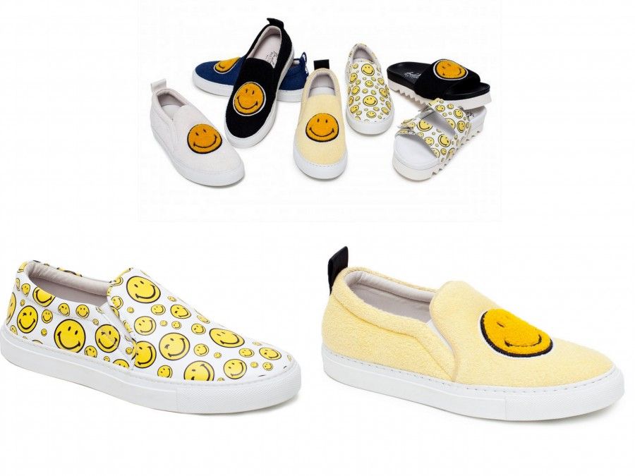 Slip on super divertenti nate dalla collaborazione tra Joshua Sanders e Smiley London