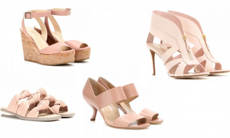 Scarpe Rosa Cipria proposte da Stella McCartney, Nicholas Kirkwood, Jimmy Choo e Roger River