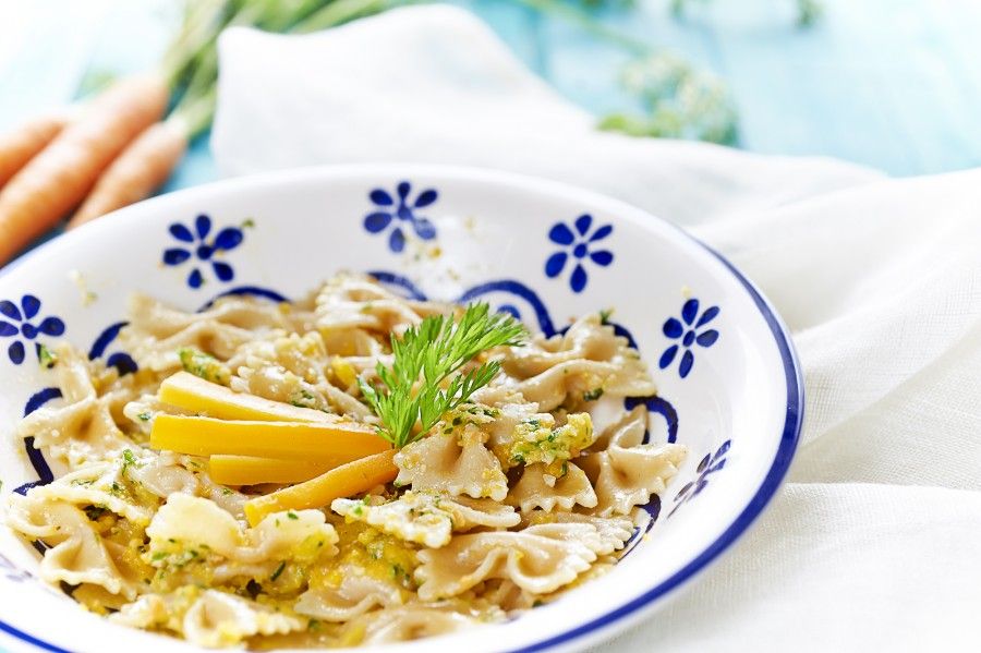 farfalle con pesto di carote 3 copia