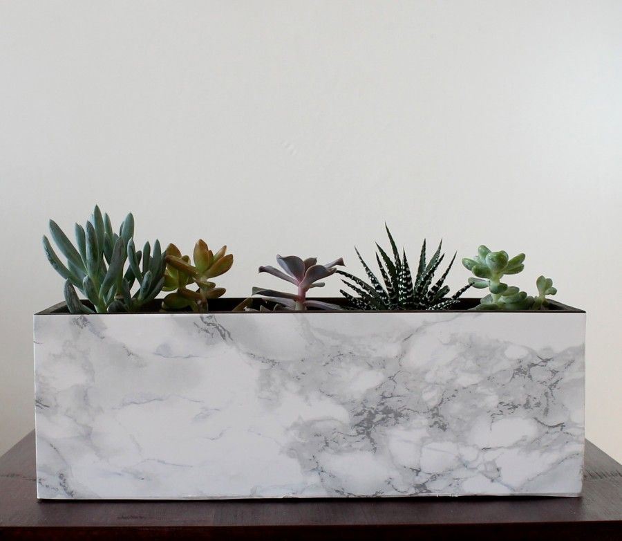 marble-planter diy