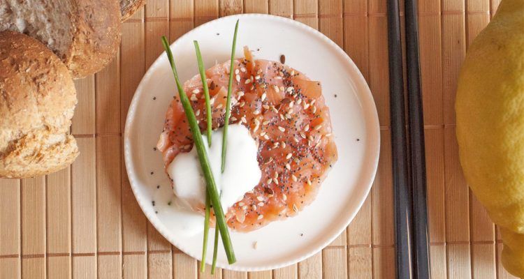 Tartare di salmone all'erba cipollina | Bigodino